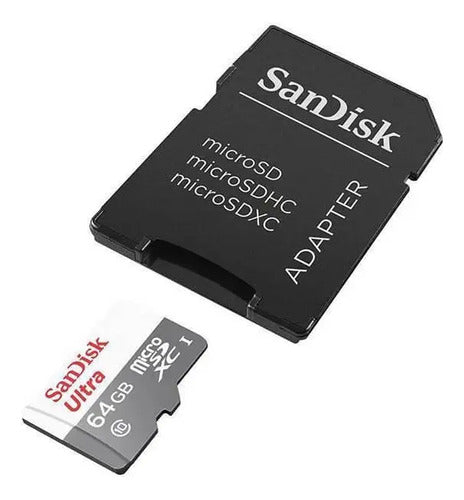 Memoria Flash Sandisk Ultra, 64gb Microsdxc Uhs-i Clase 10