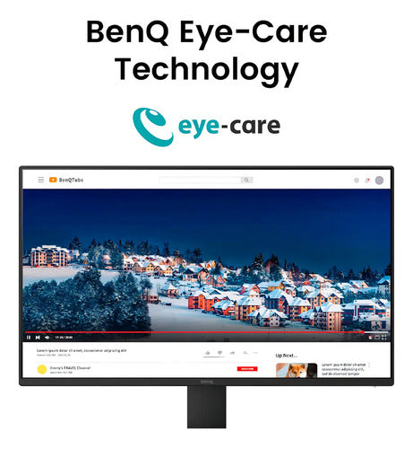 Monitor Benq Gw2491 Led 23.8 , 1920x1080 Full Hd, 100hz Hdmi Negro