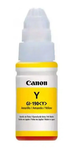Botella Tinta Canon 190  Gi-190 / 0670c001aa Tinta Amarillo Amarillo