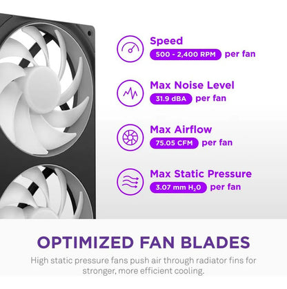 Enfriamiento Liquido Nzxt Kraken Core 360 Rgb Black Negro