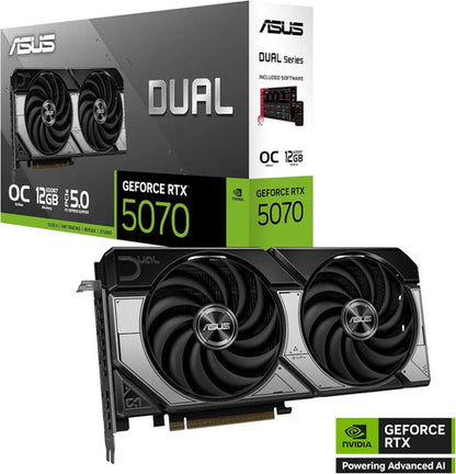 Tarjeta De Video Asus Nvidia Geforce Rtx 5070 Dual Oc, 12gb