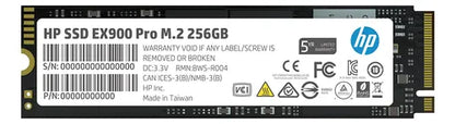 Unidad Ssd M.2 Hp 256gb (9xl75aa) Ex900 Pro, Pci Express 3.0 Negro
