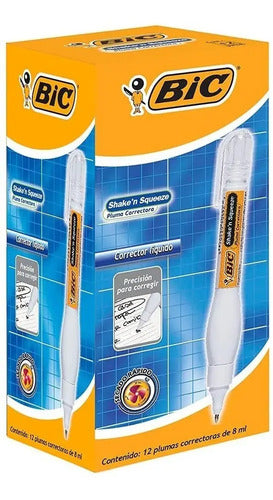 Pluma Bic Correctora Sscpst-12 Shaken Squezze C/12 Pieza /vc