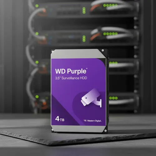 Disco Duro Wd Purple 4tb 3.5 Vigilancia 24/7 Púrpura Sata3 Púrpura