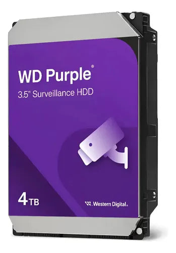 Disco Duro Wd Purple 4tb 3.5 Vigilancia 24/7 Púrpura Sata3 Púrpura
