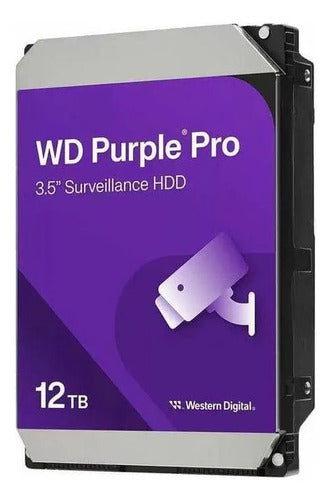 Disco Duro Videovigilancia Wd Purple 12tb 3.5 Sata Ill Negro Negro