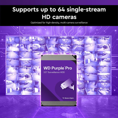 Disco Duro Videovigilancia Wd Purple 12tb 3.5 Sata Ill Negro Negro