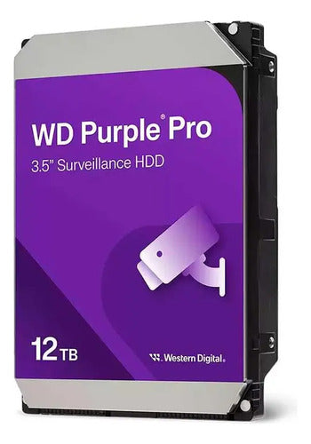 Disco Duro Videovigilancia Wd Purple 12tb 3.5 Sata Ill Negro Negro