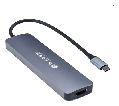 Naceb Adaptador Hub Ceb Na-0127 Usb-c - Hdmi Usb-a 3.1 Usb-c Gris