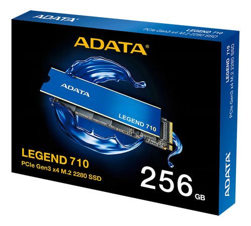 Hd Solido Adata 256gb Legend 710 M.2 Nvme Pcie 2280 Color Azul