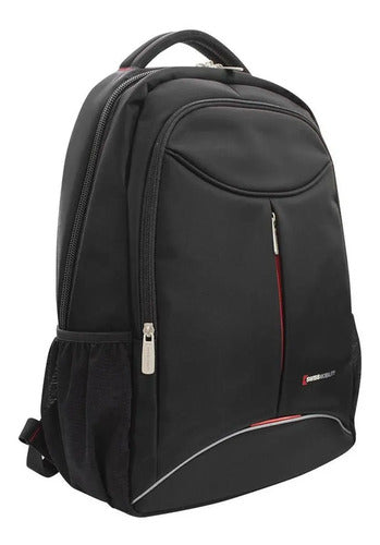 Mochila Para Laptop De 17 Pulgadas Tig-115bk Color Negro Negro Liso