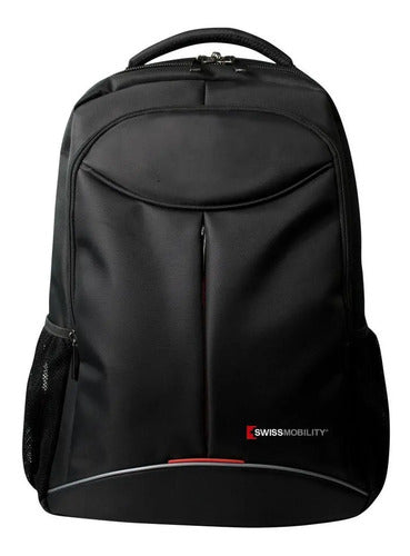 Mochila Para Laptop De 17 Pulgadas Tig-115bk Color Negro Negro Liso