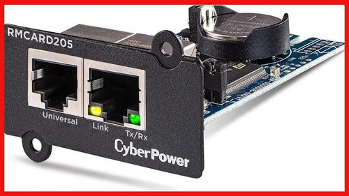 Tarjeta De Monitoreo Cyberpower Negro Rj45 Rmcard205 /v
