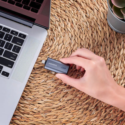 Disco Duro Externo Adata Sc750 2.5 , 500gb, Usb-c 3.1, Gris Negro