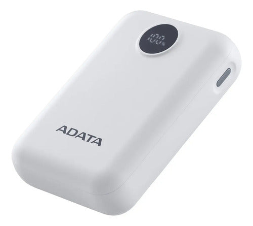 Cargador Portátil Adata Power Bank C10022, 10.000mah, Blanco Blanco