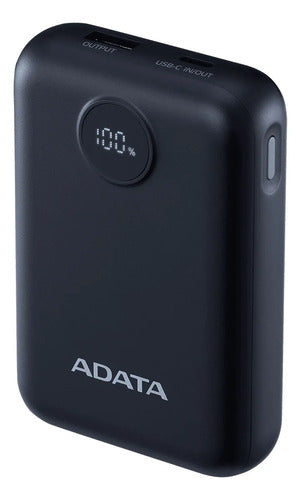 Cargador Portátil Adata Power Bank C10022, 10.000mah, Negro Negro