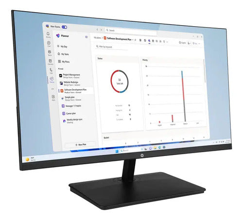 Monitor Qian 21.5 Prolite22, Plano, Full Hd 1920×1080, Panel Va, 100hz, 4ms, Vesa, Hdmi 1.3, Vga Negro, Para Xbox Series