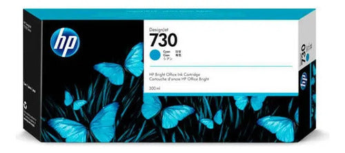 Tinta Hp Designjet 730 P2v68a Color Cian 300 Ml 1pieza