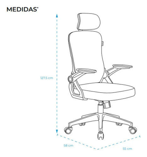 Acteck Silla Flux Core Ec303hr, Respaldo Malla, Gris Gris Malla