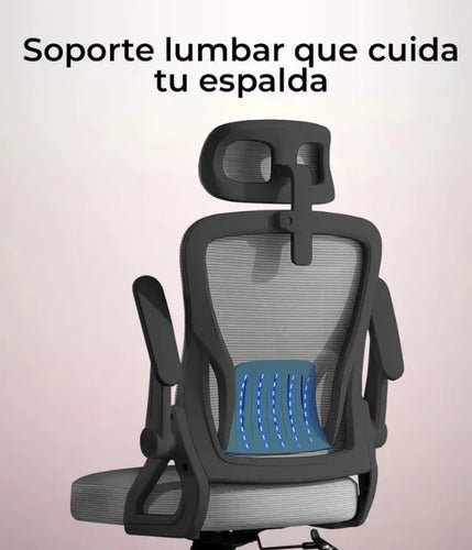Acteck Silla Flux Core Ec303hr, Respaldo Malla, Gris Gris Malla
