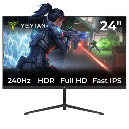 Monitor Gamer Yeyian Elysium24 Ips 24 , Fhd, Freesync, 240hz Negro