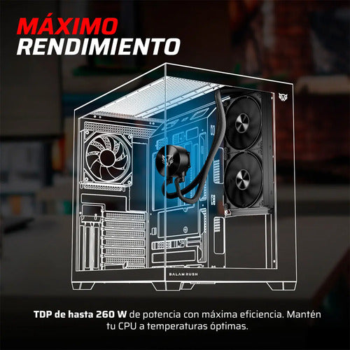 Balam Rush Cryo Allback Enfriamiento Líquido Cpu 2x 120mm Negro