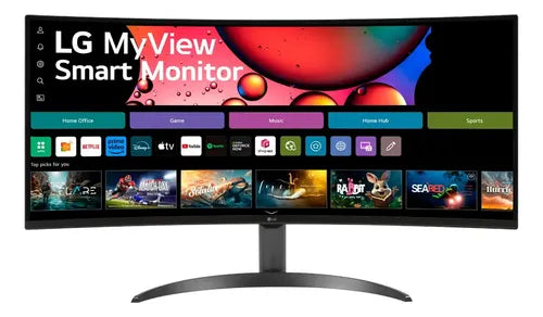 Monitor Gamer Curvo LG 34sr60qc-b Lcd 34 , 3440x1440 100hz Negro