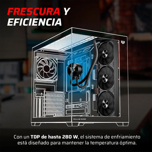 Balam Rush Cryo Allblack Enfriamiento Líquido Cpu, Negro Negro