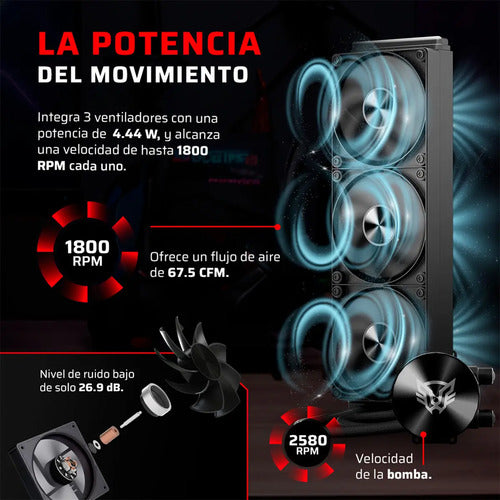 Balam Rush Cryo Allblack Enfriamiento Líquido Cpu, Negro Negro