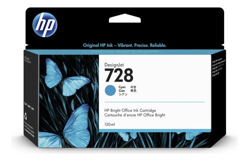 Cartucho De Tinta Hp 728 F9j67a Cian