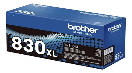 Tóner Brother Tn-830xl Alto Rendimiento Negro, 3.000 Páginas Negro