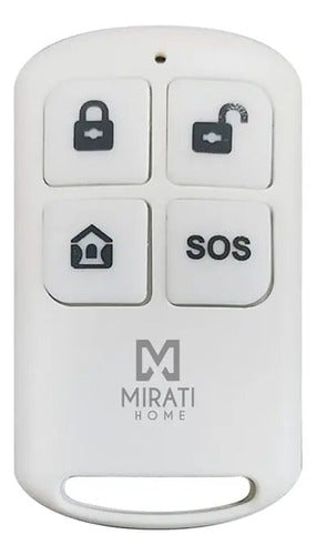 Kit Alarma Y Sensor Casa Wi-fi 4g Mirati Panel Táctil Negro