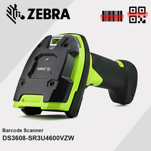 Zebra Ds3608-sr Lector De Código De Barras Led, 1d/2d Negro Usb