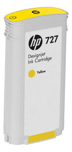 Cartucho De Tinta Hp 727 B3p21a Amarillo 130ml