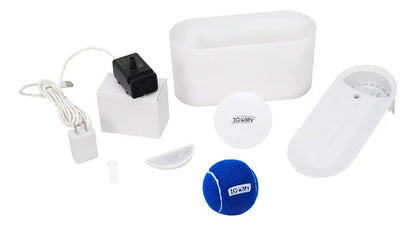 Bebedero Zoomy 1.5l 3 Filtros Plástico Abs Perros Y Gatos Blanco