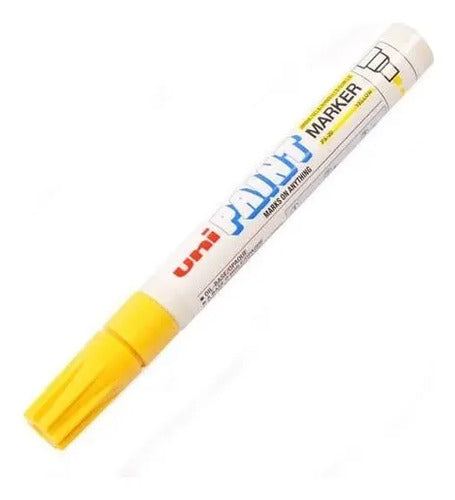 Marcador Azor Px-20 Uniball Paint Color Amarillo C/12 Pzas