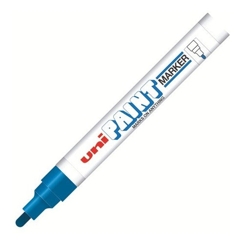 Marcador Permanente Azor Unipaint Px20az Color Azul C/12pzs