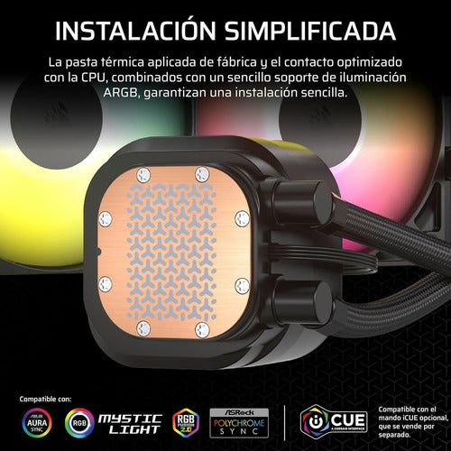 Corsair Nautilus 360 Rs Enfriamiento Líquido Cpu 3x120 1700r