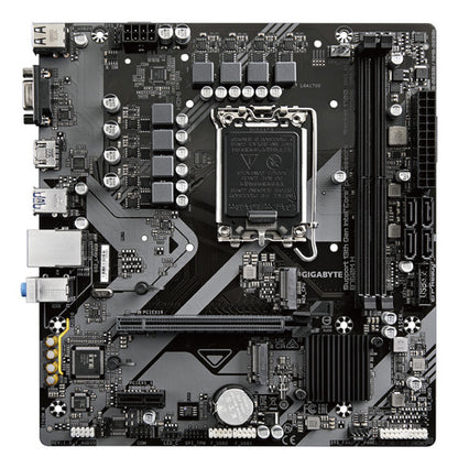 Tarjeta Madre Gigabyte B760m H, Micro-atx, Lga 1700, Ddr5 Negro