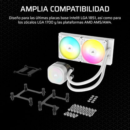 Corsair Nautilus 240 Rs Argb Enfriamiento Líquido Cpu Blanco