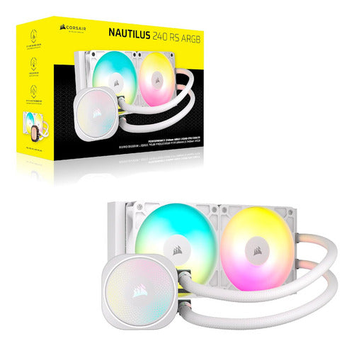 Corsair Nautilus 240 Rs Argb Enfriamiento Líquido Cpu Blanco