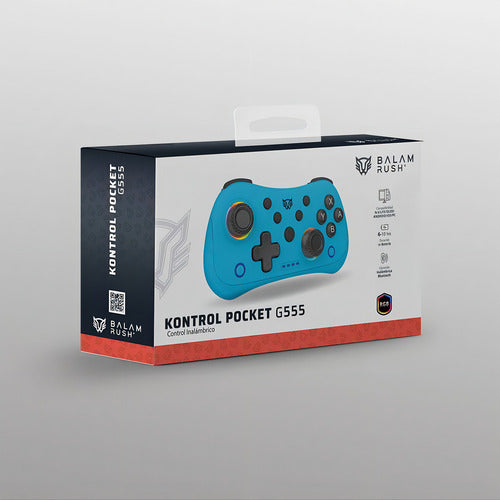 Gamepad Balam Rush Kontrol Pocket G555 Conexion Dual Bt 5.0 / Usb-c Switch Android Ios Pc Azul Br-942577
