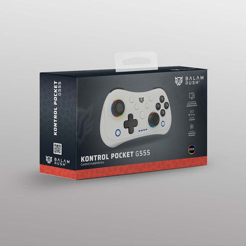 Control Inalambrico Kontrol Pocket G555 Rgb Recargable Blanc