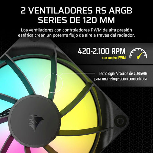 Corsair Nautilus 240 Rs Enfriamiento Líquido Cpu 2100rpm