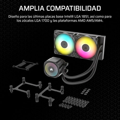 Corsair Nautilus 240 Rs Enfriamiento Líquido Cpu 2100rpm