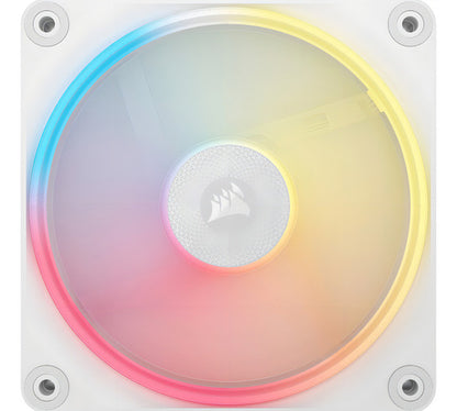 Ventilador Corsair Icue Link Lx120-r, 3x 120mm, 2400rpm, Rgb Blanco