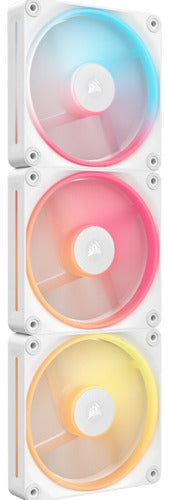Ventilador Corsair Icue Link Lx120-r, 3x 120mm, 2400rpm, Rgb Blanco