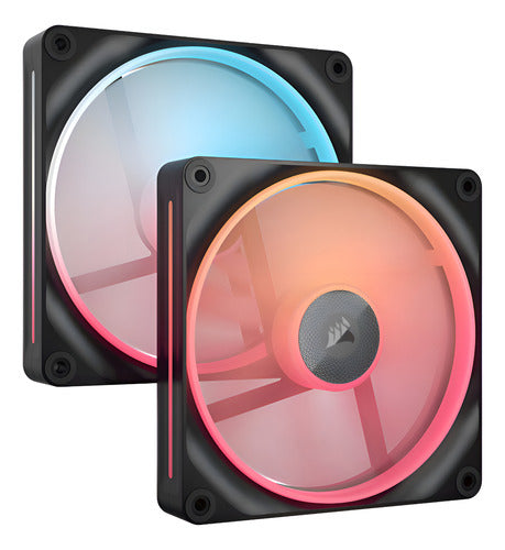 Ventilador Corsair Icue Link Lx140-r, 2x 140mm, 2000rpm, Rgb Negro