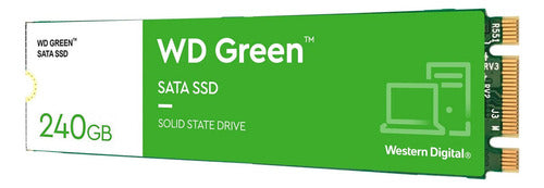 Ssd Western Digital Wd Green, 240gb, Sata Iii, M.2 Verde