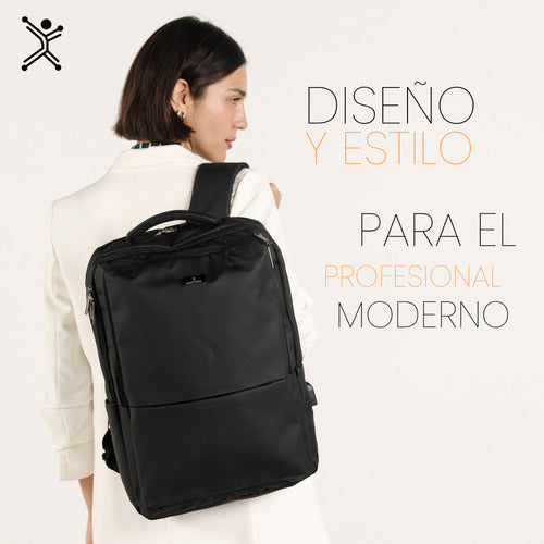 Mochila Porta Notebook Pc-084747 Perfect Choice Negra